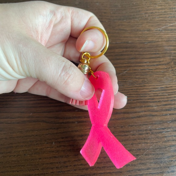 Handmade Awareness Ribbon Keychain - Picture 3 of 7